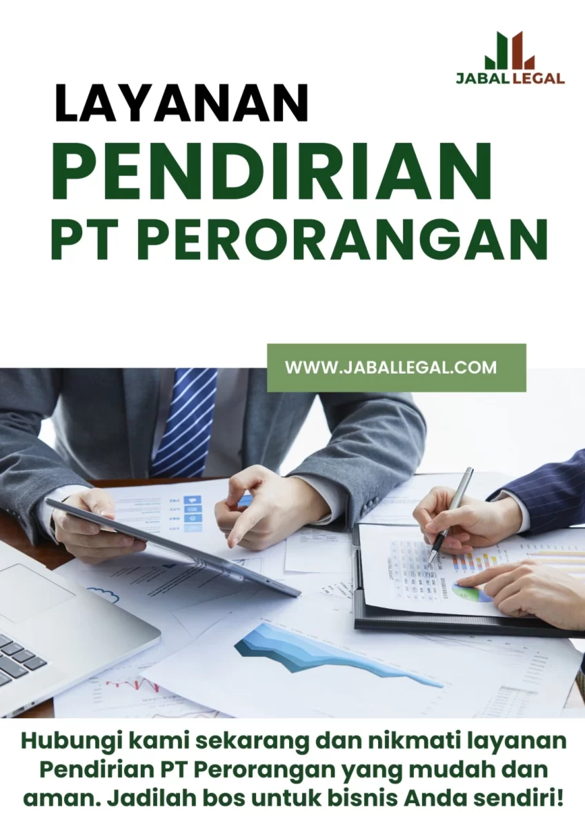 layanan pendirian pt perorangan