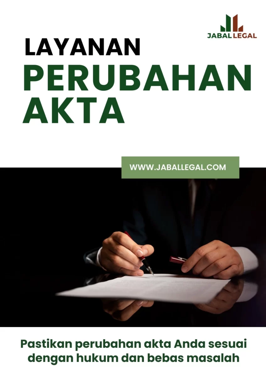 layanan jasa perubahan akta