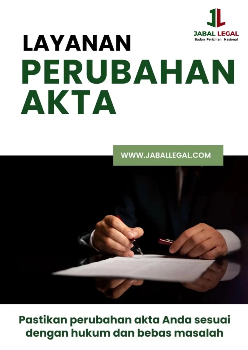 jasa perubahan akta
